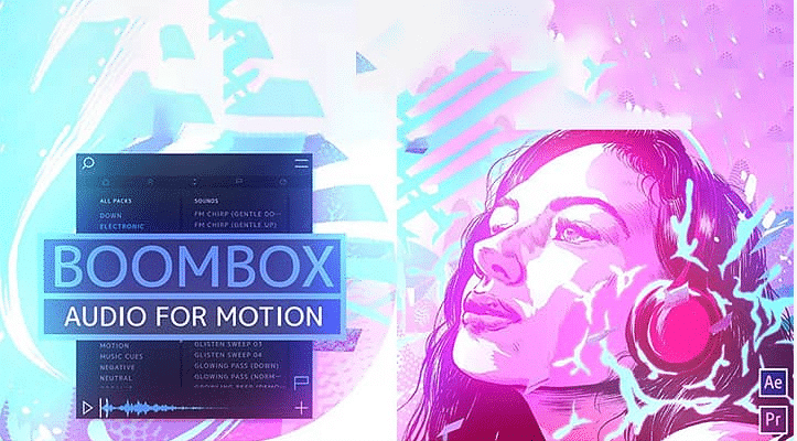 【AE脚本】4500+高品质音效库AE/PR脚本预设 Boombox v27，专业音效设计师和视频编辑师的首选工具