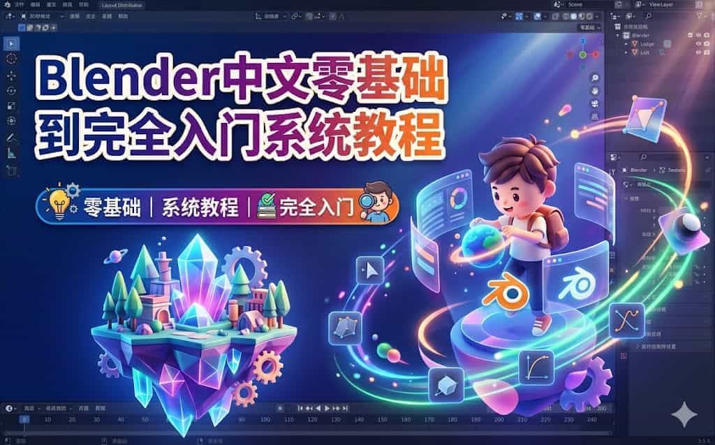 Blender中文零基础到完全入门系统教程