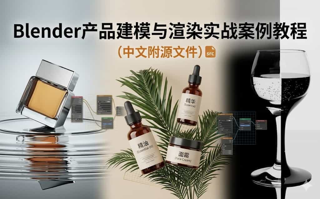 Blender产品建模与渲染实战案例教程（中文附源文件）