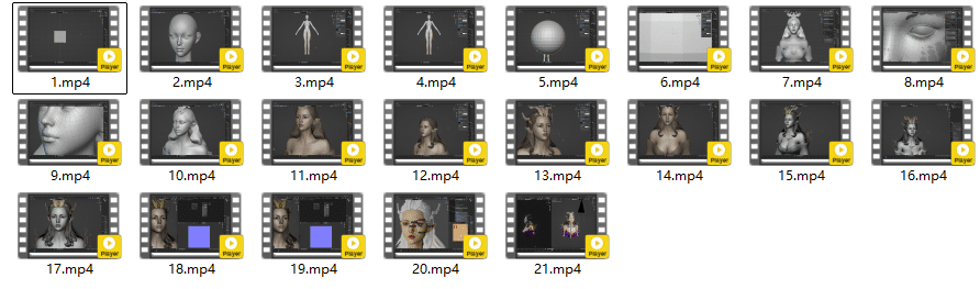 Blender 中国神话女性角色建模教程 FlyCat 3D Girl Modelling 零基础教学